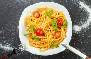 71. Spaghetti med Bacon